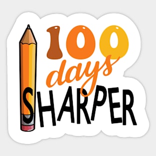 100 Days Sharper 100th Day of School Student Teacher Sticker